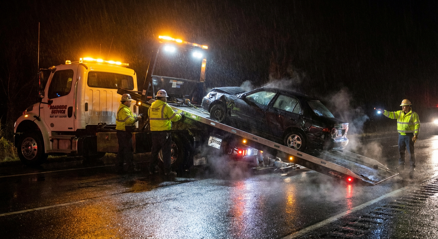 Night towing service